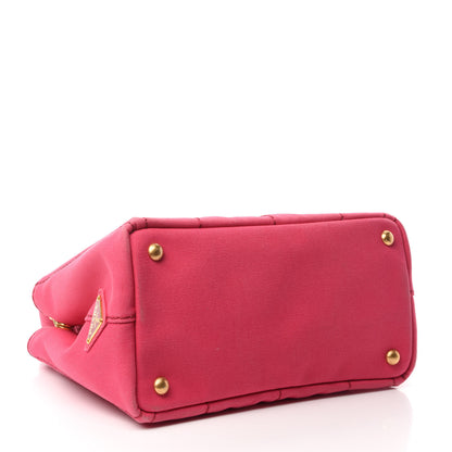 Prada Canapa Small Logo Tote Peonia 4 of 14