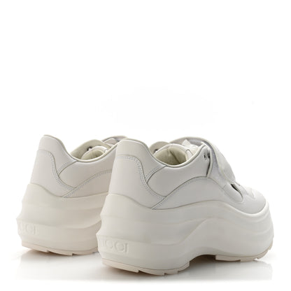 Gucci Calfskin Womens Wave Wedge Sneakers 37 White 5 of 9