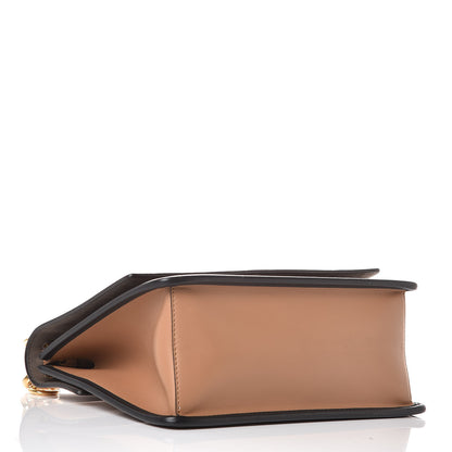Fendi Vitello Century F is Fendi FF Embossed Kan I Shoulder Bag Orzo Tobacco 4 of 20
