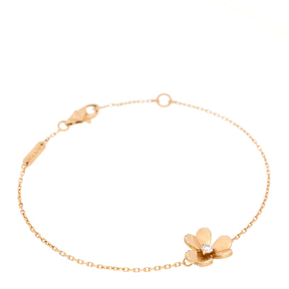Van Cleef & Arpels 18K Yellow Gold Diamond Mini Frivole Bracelet 1 of 4