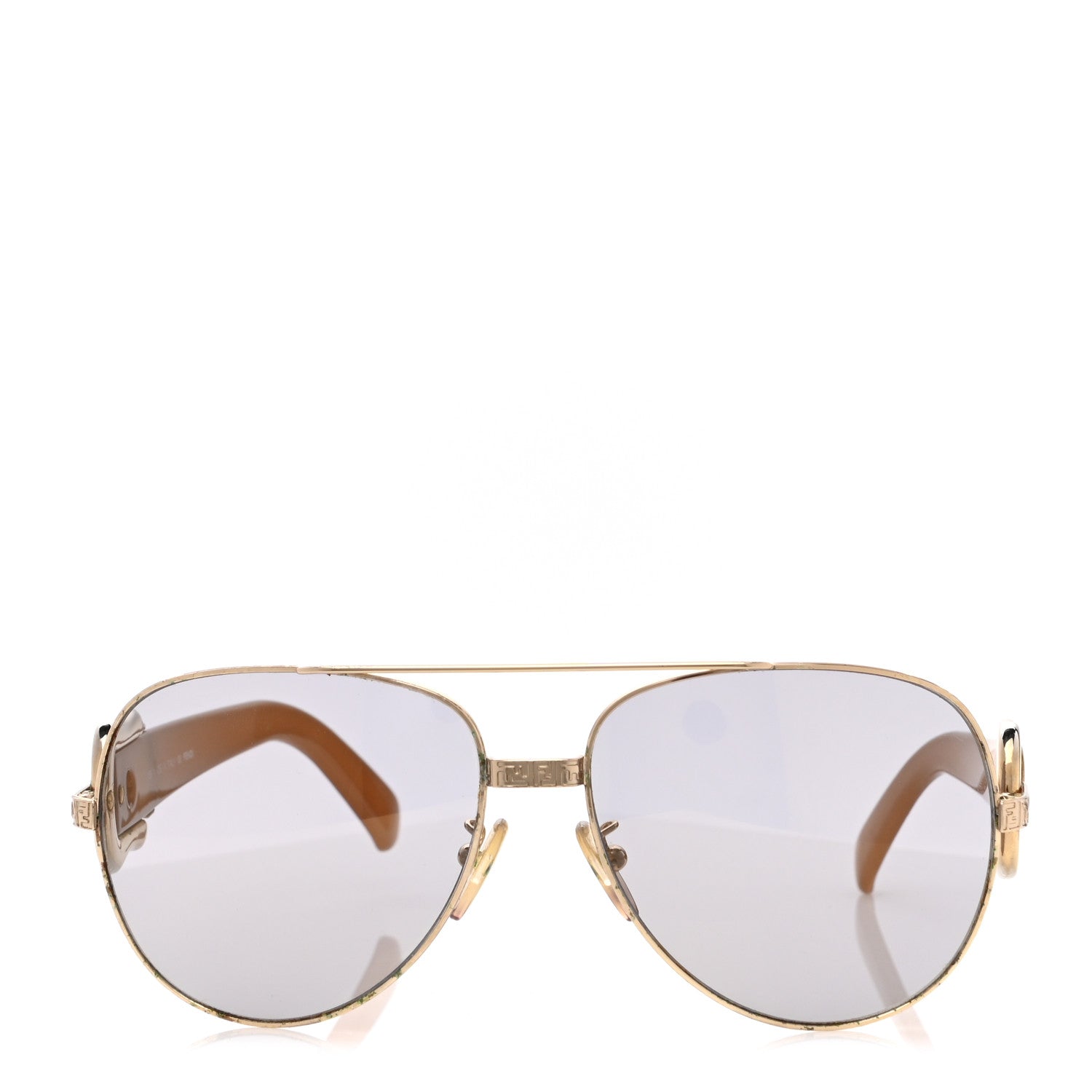 Fendi Buckle Aviator Sunglasses FS411 Gold 2 of 8