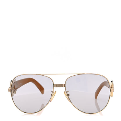 Fendi Buckle Aviator Sunglasses FS411 Gold 2 of 8