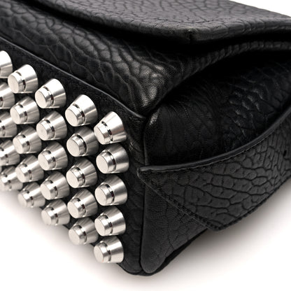 Alexander Wang Pebbled Lambskin Medium Ricco Flap Bag Black 9 of 9