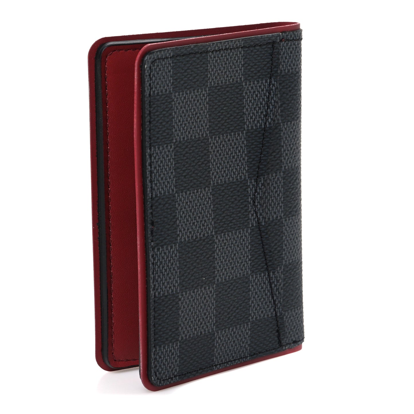 Damier Graphite Pocket Organizer Bordeaux