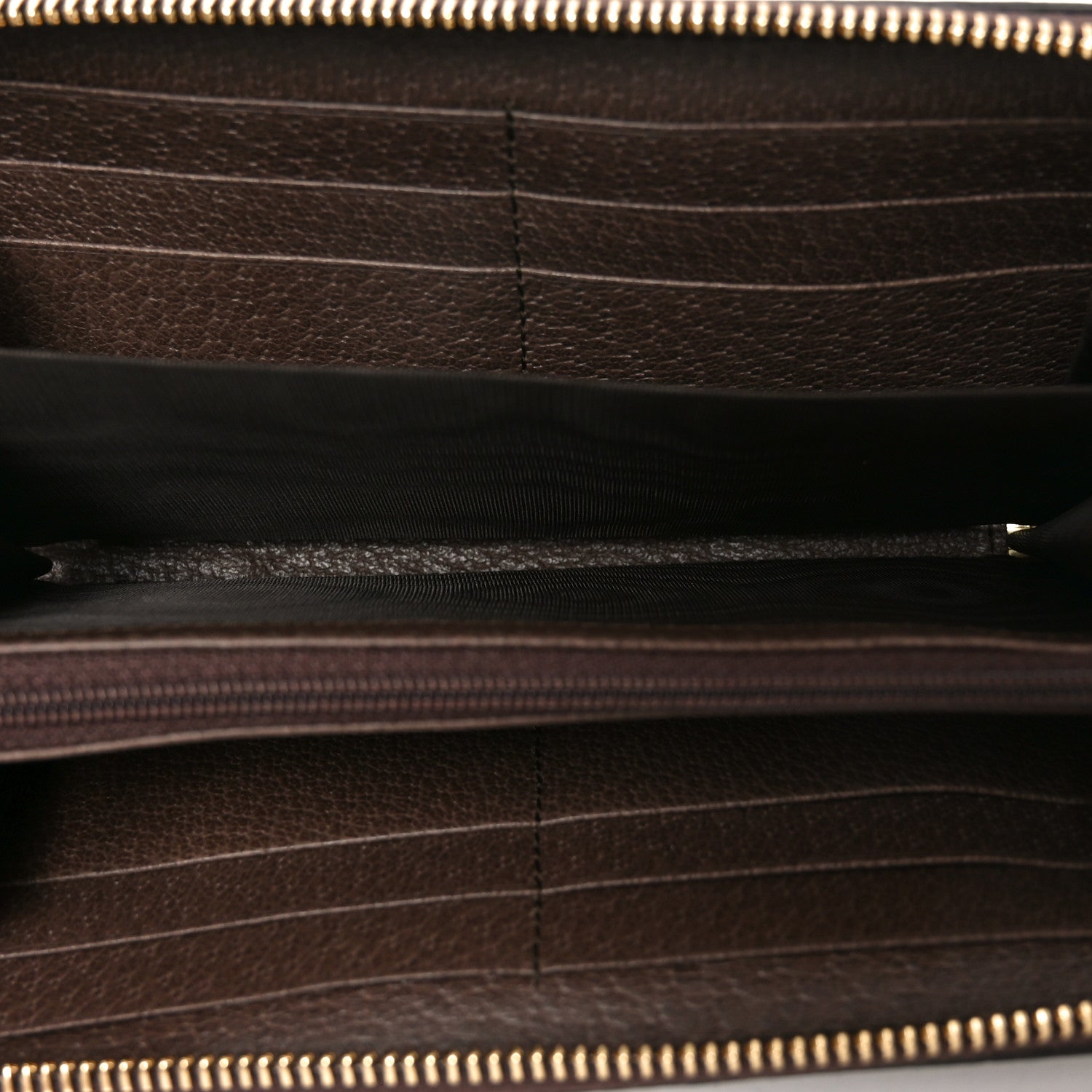 Gucci GG Supreme Monogram Web Ophidia Zip Around Wallet Brown 5 of 8