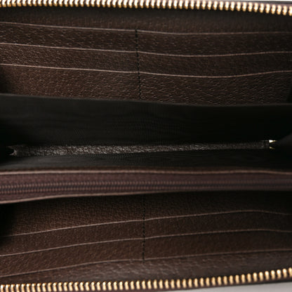 Gucci GG Supreme Monogram Web Ophidia Zip Around Wallet Brown 5 of 8