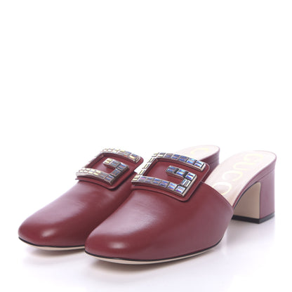 Gucci Malaga Kid Crystal Square G Madelyn Mules 40 Romantic Cerise 3 of 9