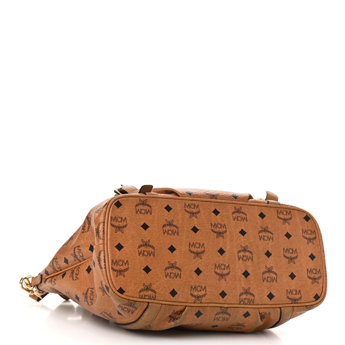 Visetos Studded Medium Essentials Shopper Tote Cognac