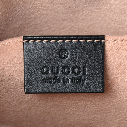 Gucci Calfskin Matelasse Small GG Marmont Chain Shoulder Bag Black 8 of 9