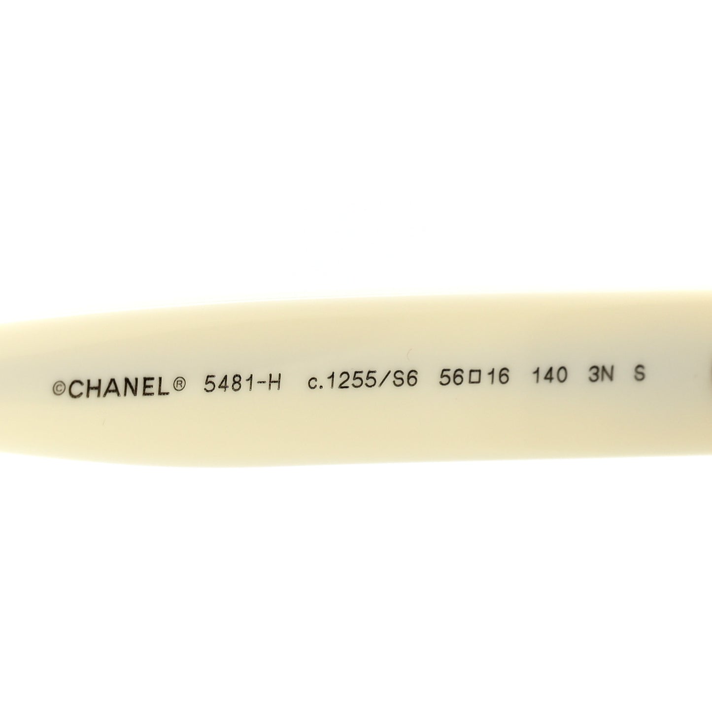 Acetate Pearl Cat Eye CC Sunglasses 5481-H White