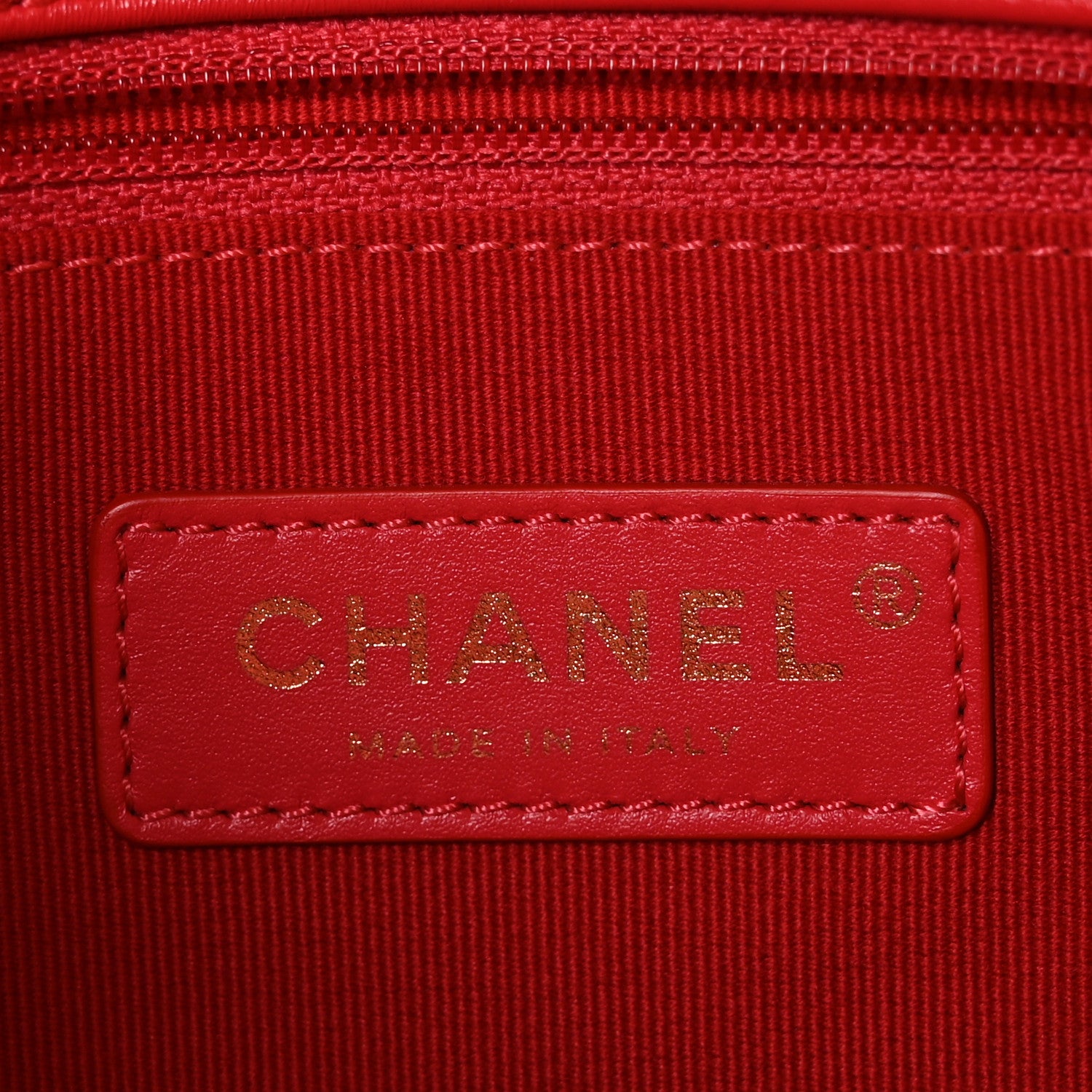 Chanel Lambskin Quilted Small Lacquered Chain Flap Red 7 of 10