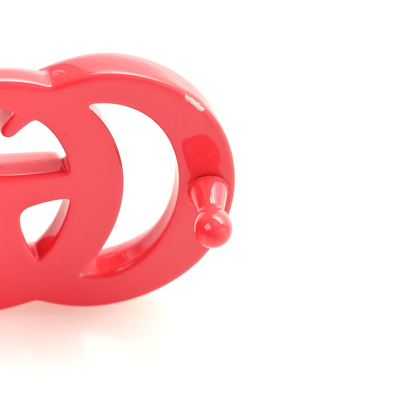 Azalea Calfskin Enamel Monochrome Double G 20mm Belt 90 36 Runway Coral