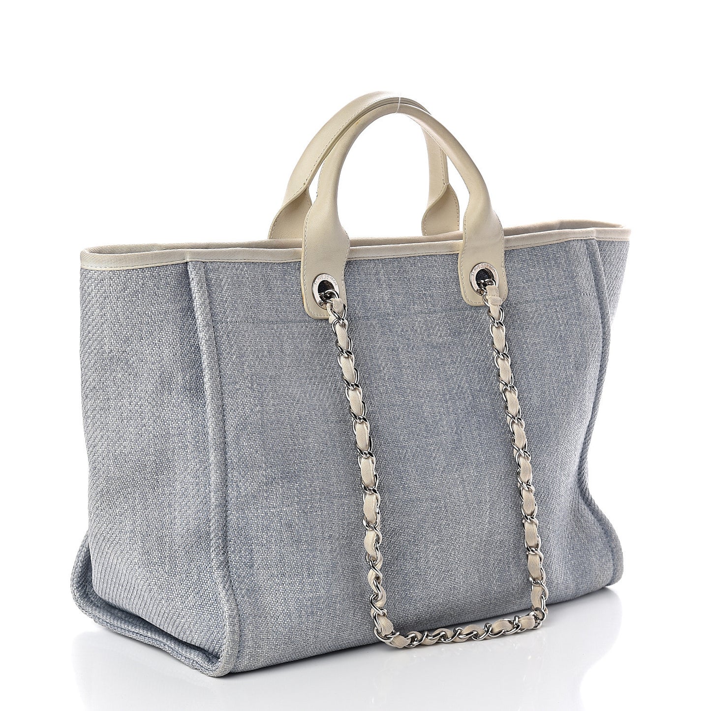 Canvas Medium Deauville Tote Light Blue