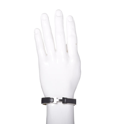 Hermes Matte Enamel Narrow Clic Clac HH Bracelet GM Black 2 of 5