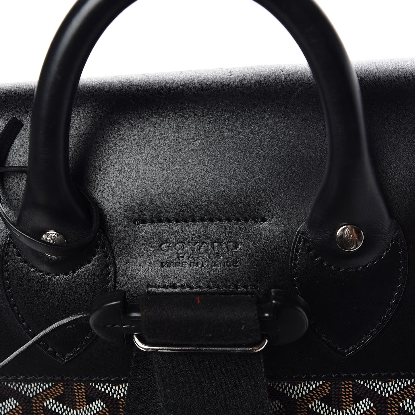 Goyardine Calfskin Alpin Backpack Black