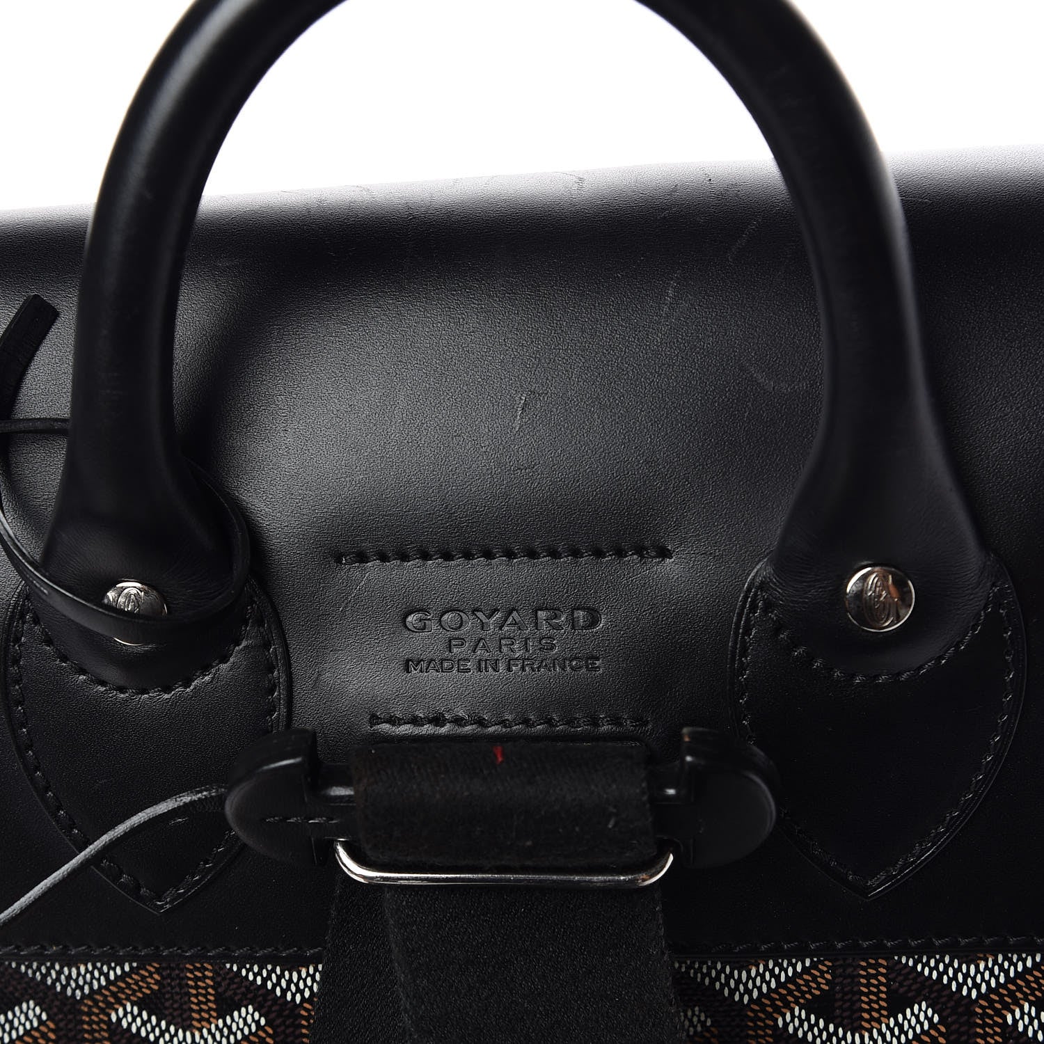 Goyard Goyardine Calfskin Alpin Backpack Black 6 of 9