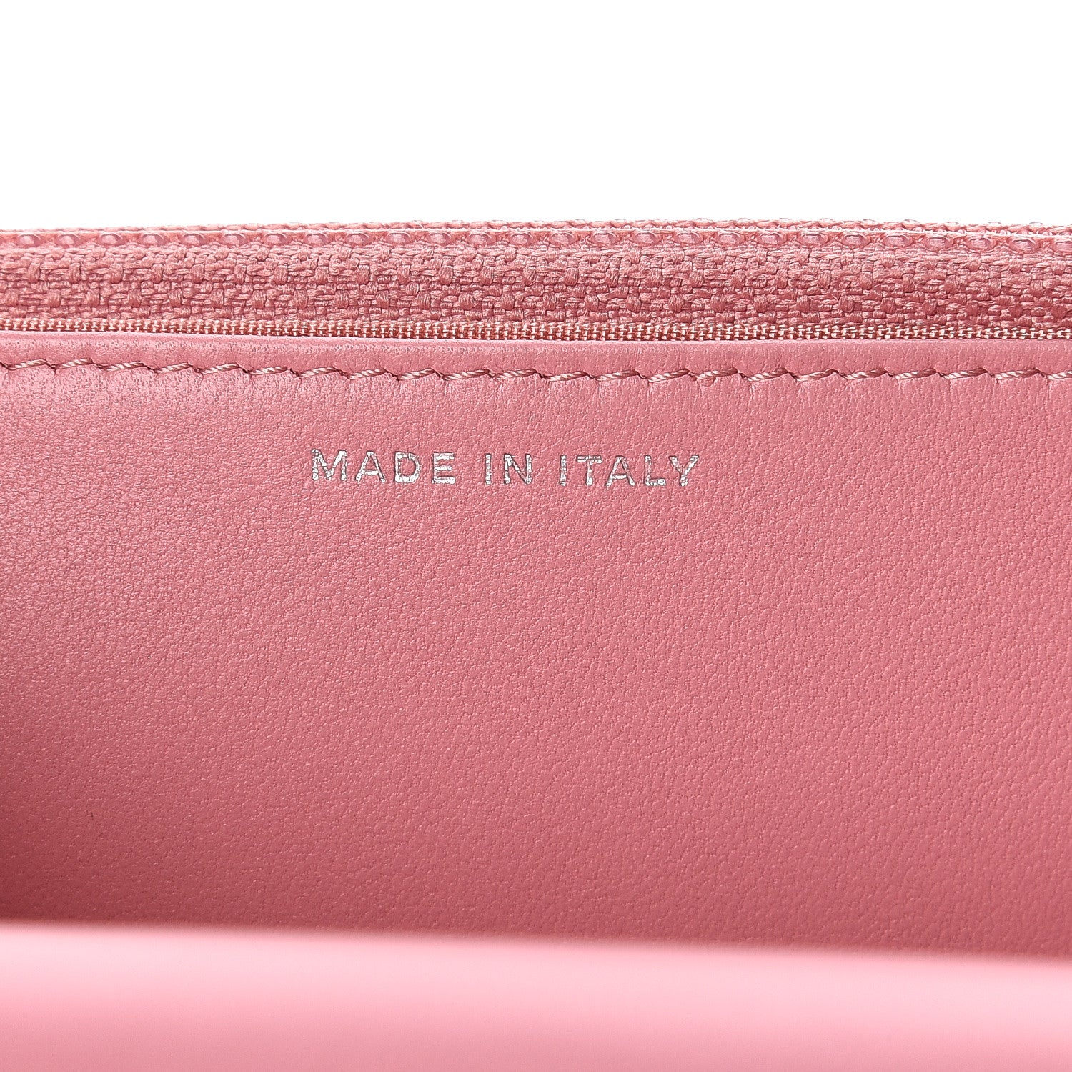 Chanel Lambskin Camellia Embossed Wallet On Chain WOC Pink 7 of 12