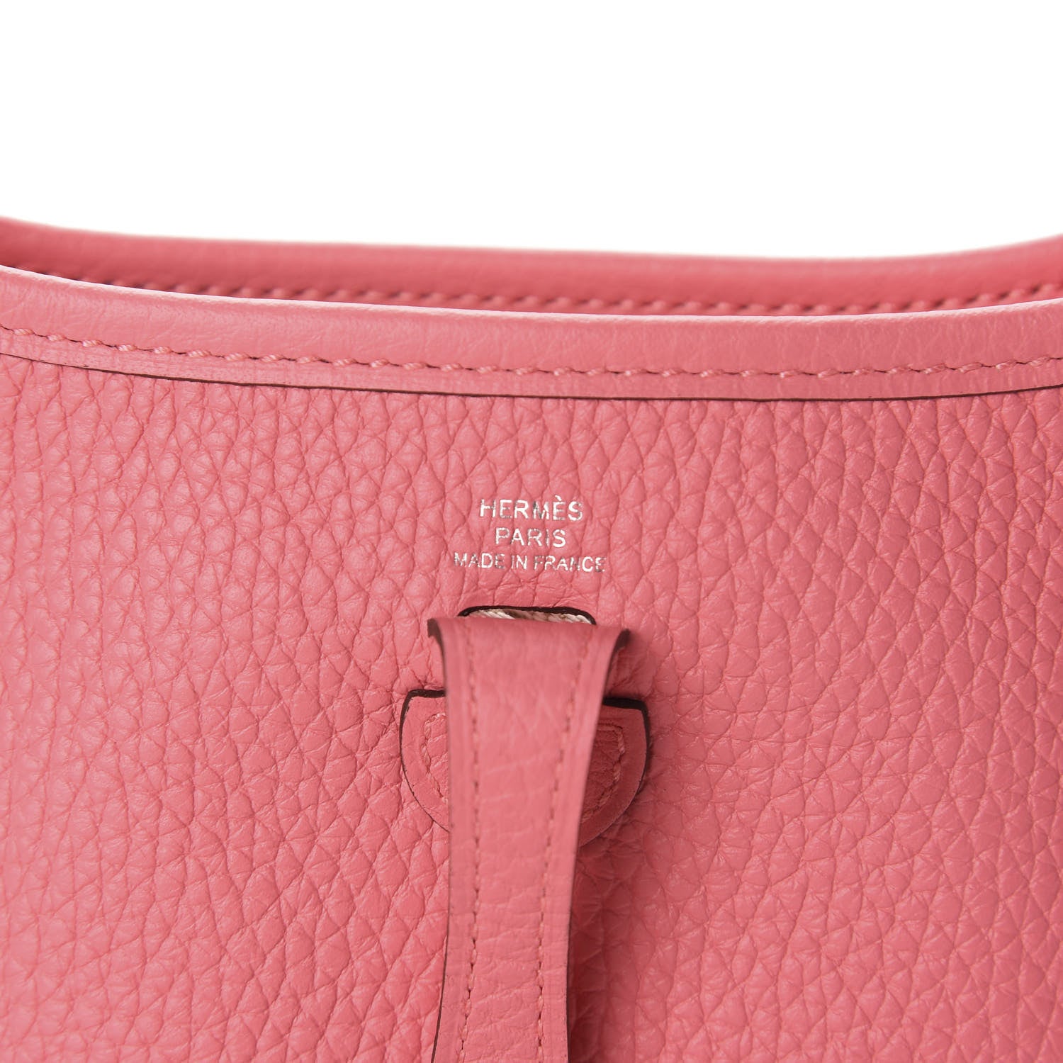 Hermes Taurillon Clemence Amazone Evelyne TPM Rose Azalee Rouge Pivoine 9 of 11