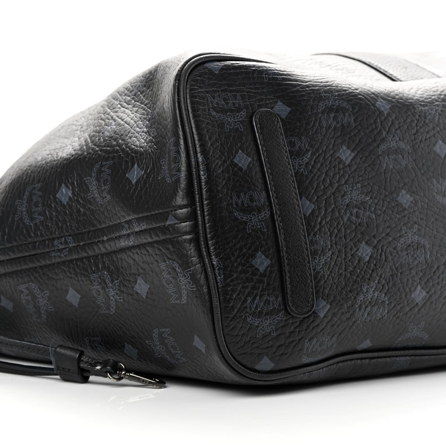 MCM Visetos Large Liz Reversible Shopper Tote Black 14 of 19