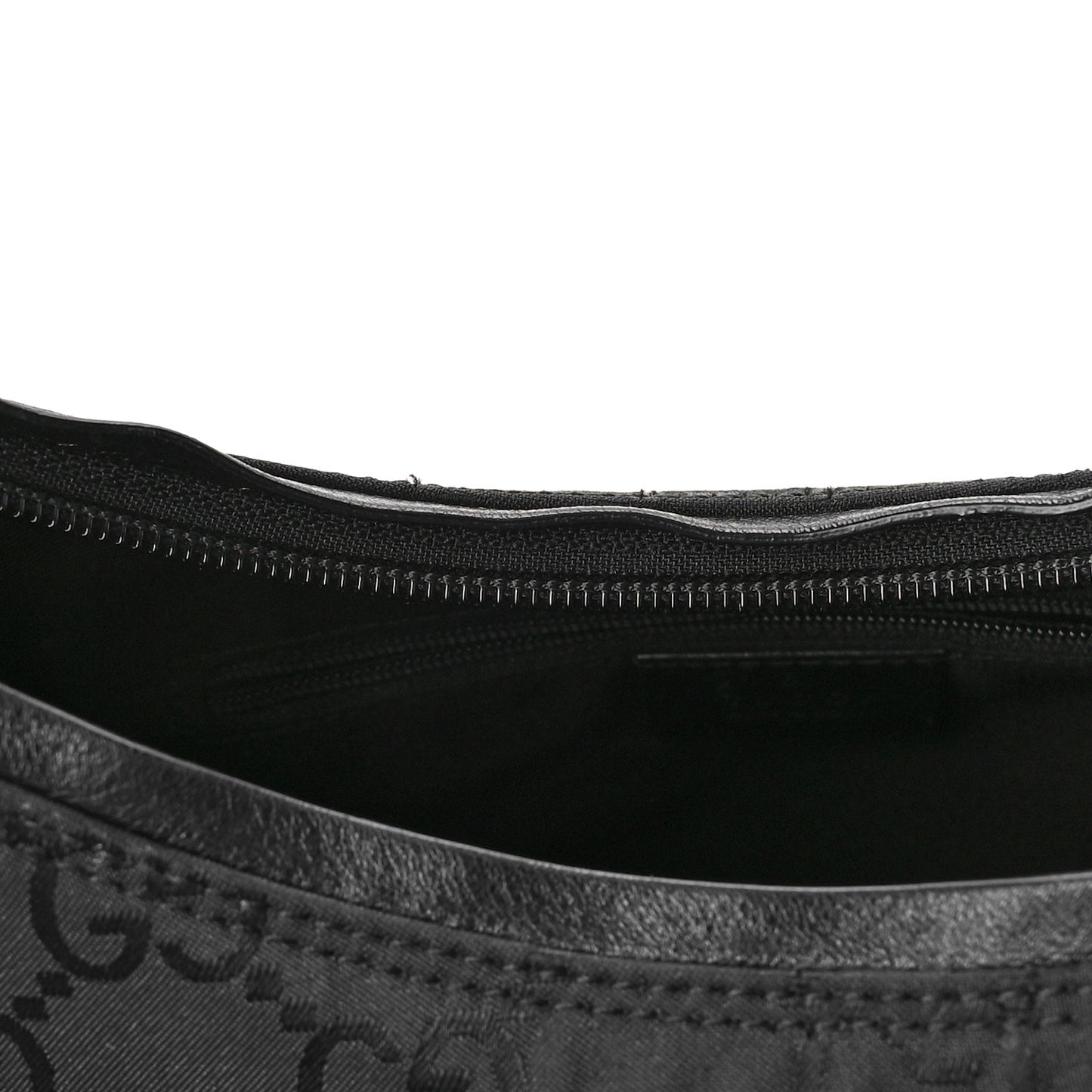 Monogram GG Clasp Hobo Black Black