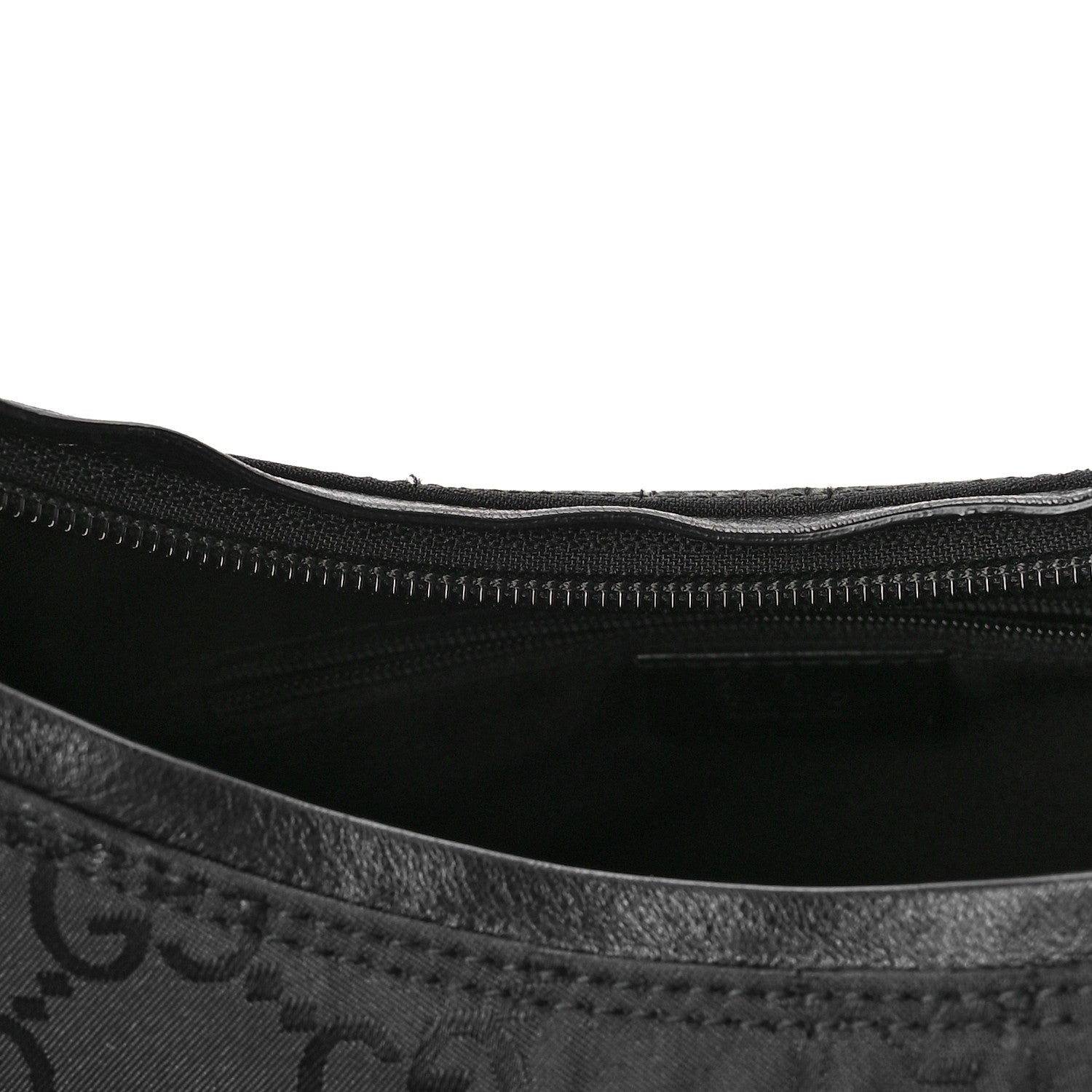 Gucci Monogram GG Clasp Hobo Black Black 9 of 9