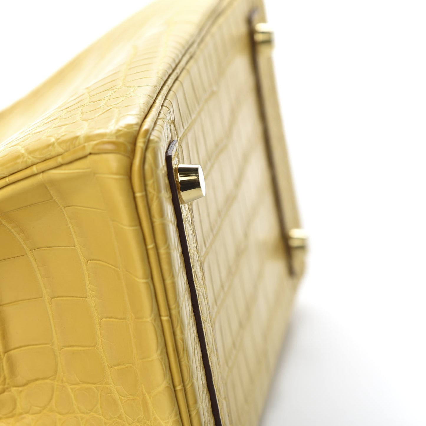 Matte Alligator Birkin 25 Jaune Ambre