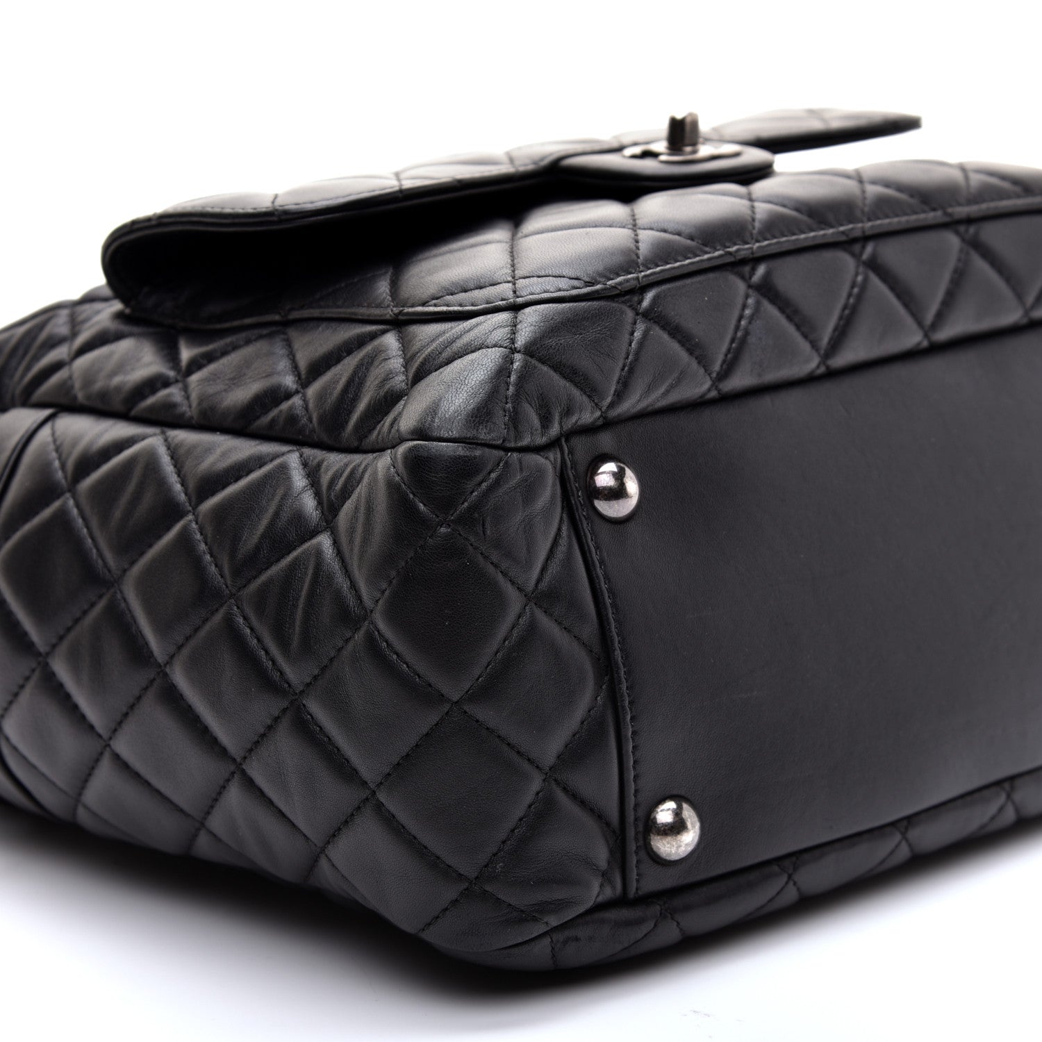 Chanel Lambskin Quilted Hobo Black 6 of 12