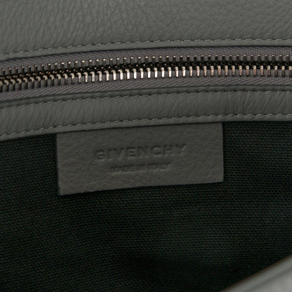 Givenchy Grained Calfskin Medium Pandora Pure Flap Bag Pearl Grey 6 of 7