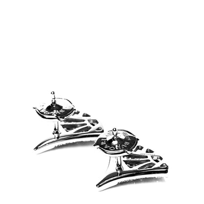 Bulgari 18K White Gold Diamond Divas' Dream Earrings 3 of 5