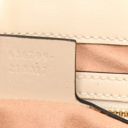 Gucci Boarded Dyana Lux Calfskin Small Jackie 1961 Hobo Mystic White 7 of 11