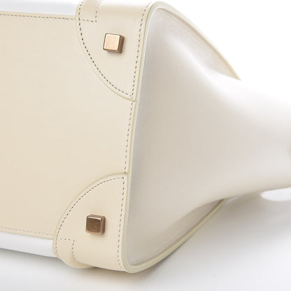 Celine Smooth Calfskin Mini Tri-Color Luggage White 13 of 13