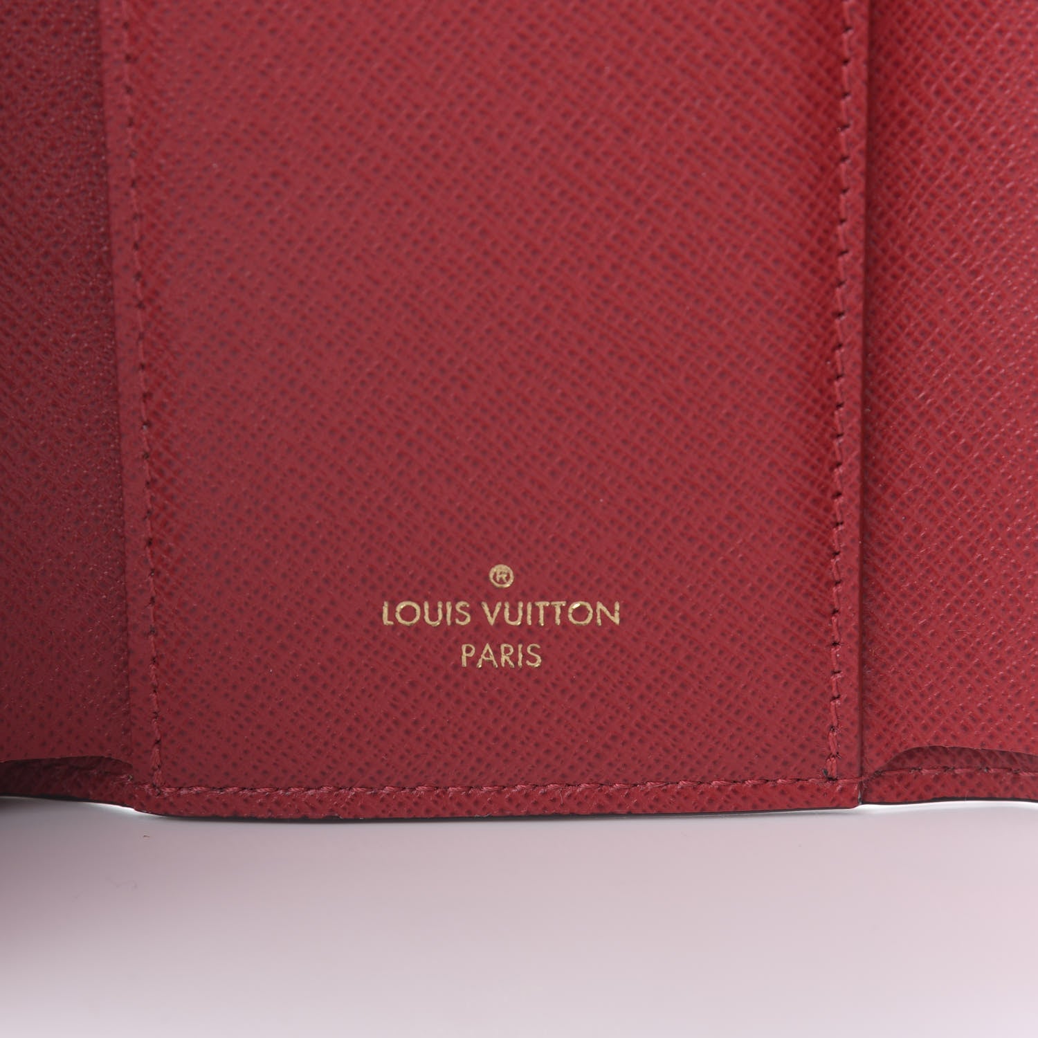 Louis Vuitton Damier Ebene Victorine Wallet Red 8 of 9