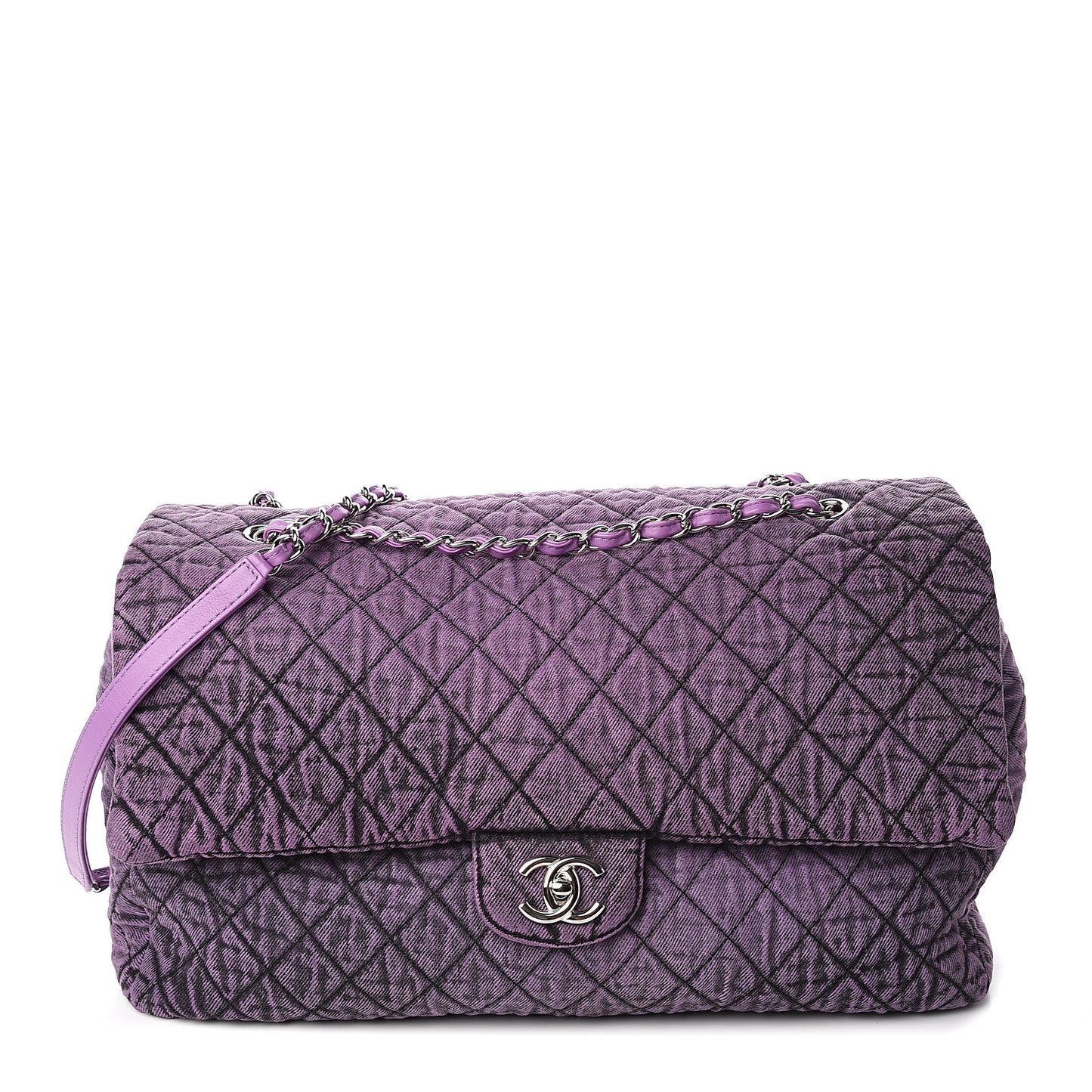 Denim Quilted Denimpression XXL Flap Purple Black