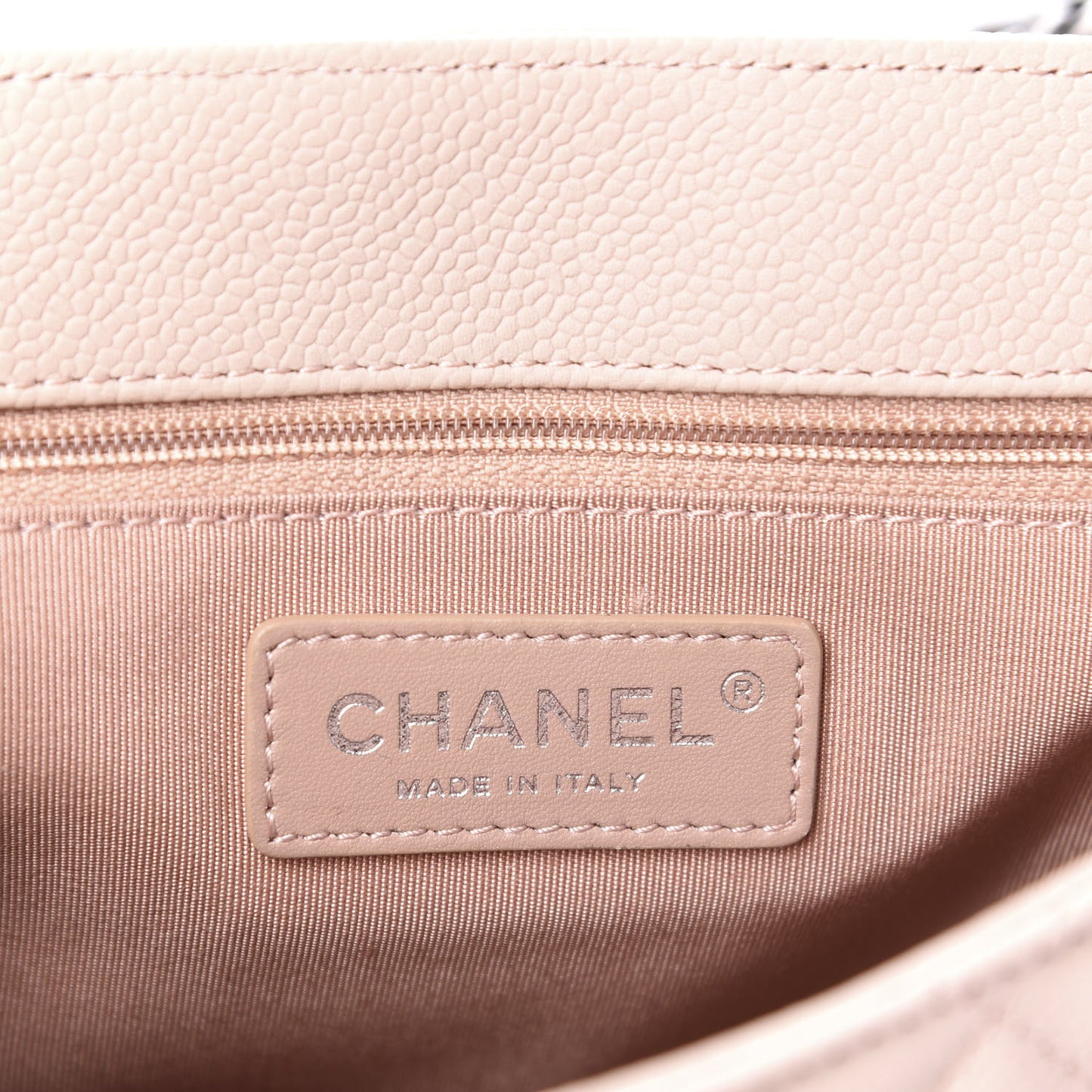 Caviar Quilted Casual Pocket Messenger Flap Light Pink