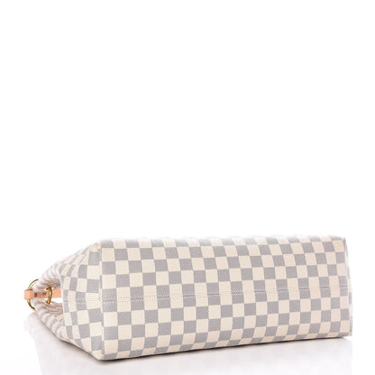 Louis Vuitton Damier Azur Graceful MM Rose Ballerine 4 of 9