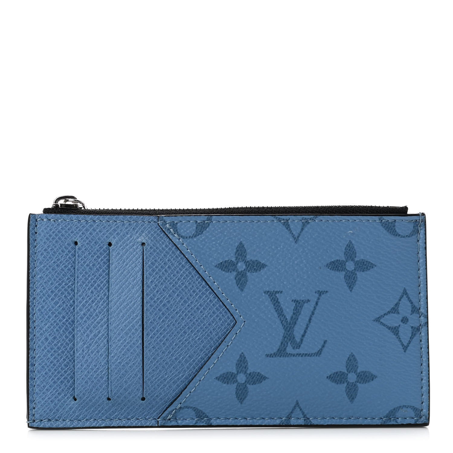 Louis Vuitton Taigarama Coin Card Holder Denim 1 of 6