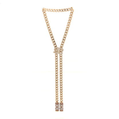 Chanel Crystal CC Forever Necklace Gold 3 of 6