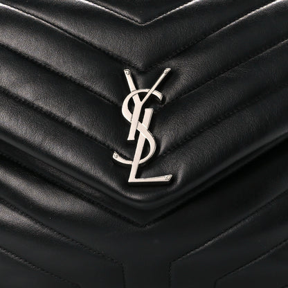 Saint Laurent Calfskin Y Quilted Monogram Medium Loulou Chain Satchel Black 9 of 11