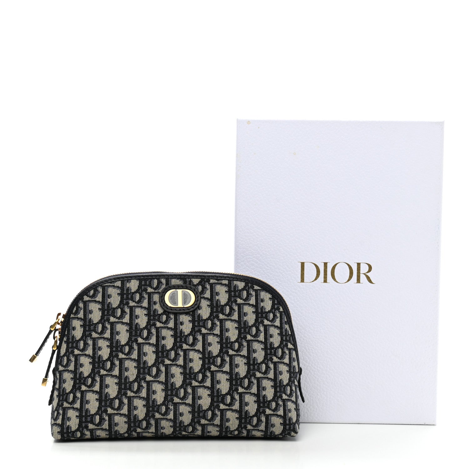 Christian Dior Oblique 30 Montaigne Cosmetic Pouch Blue 8 of 8