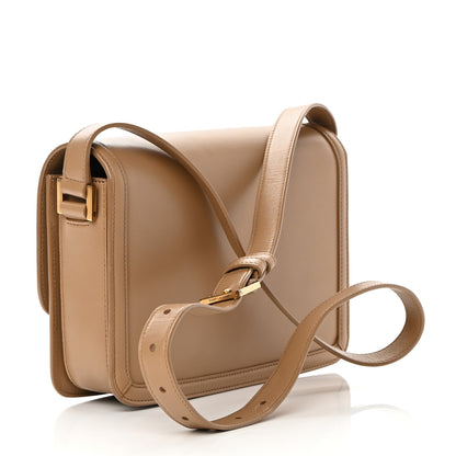 Saint Laurent Box Calfskin Monogram Medium Solferino Satchel Natural Tan 3 of 13