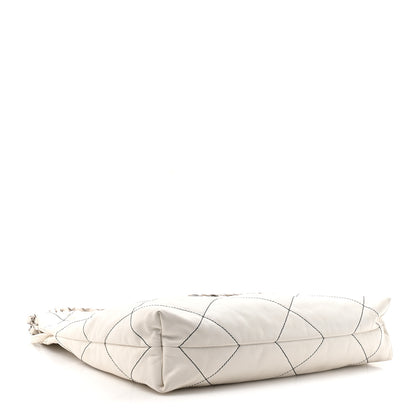 Chanel Shiny Calfskin Quilted Small Chanel 22 White Black 5 of 14