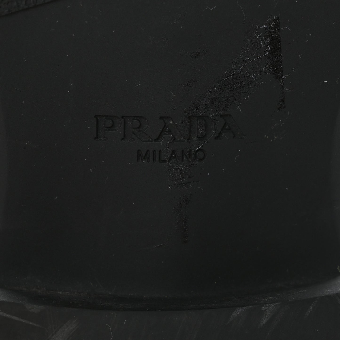 Spazzolato Metal Triangle Logo 40mm Loafer Mules 39.5 Black