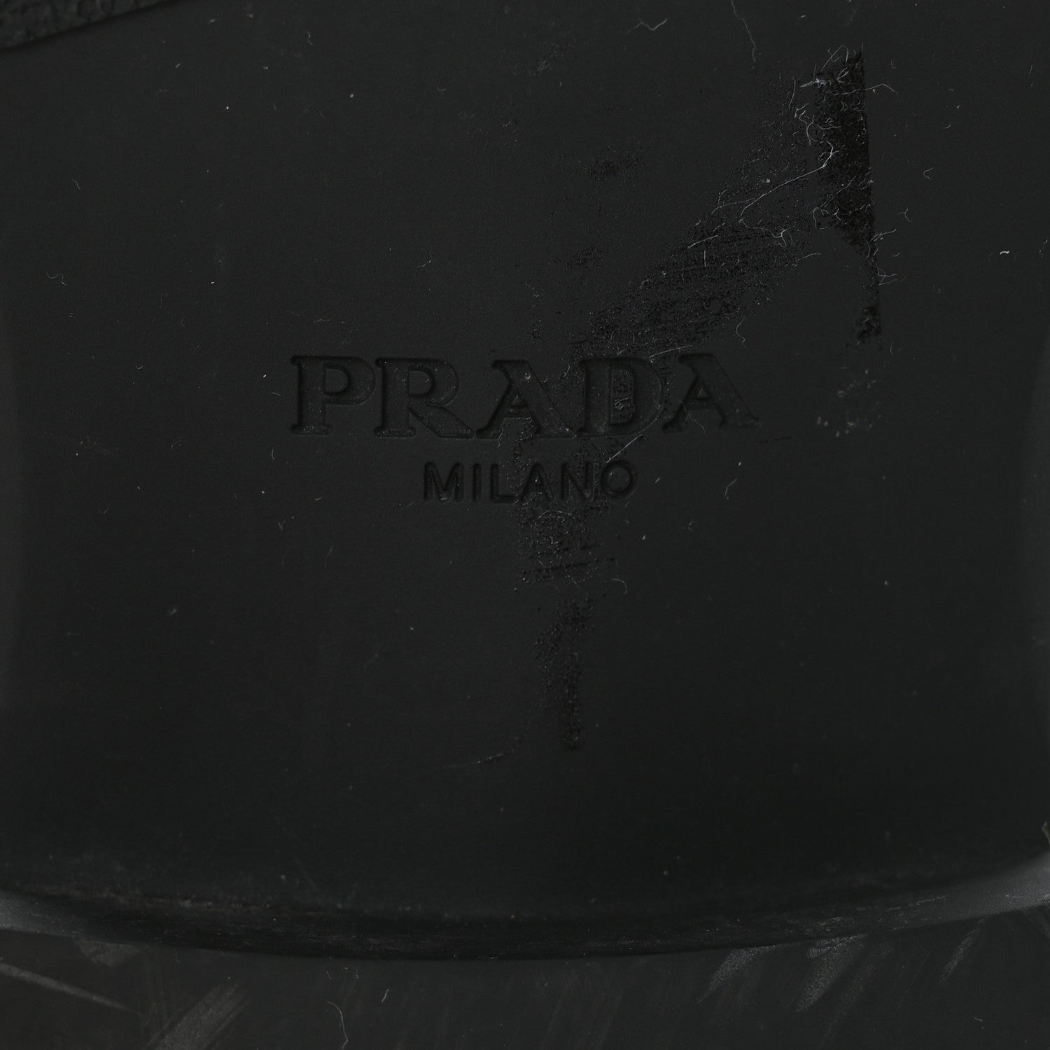 Prada Spazzolato Metal Triangle Logo 40mm Loafer Mules 39.5 Black 8 of 9