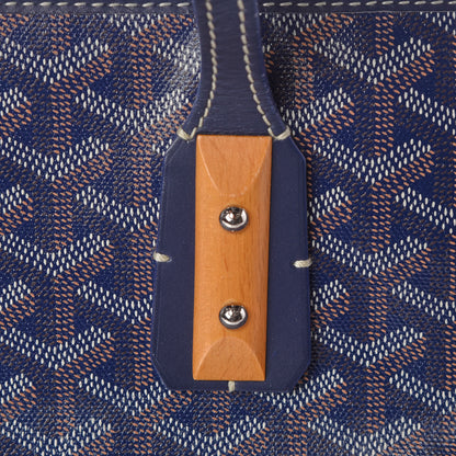 Goyard Goyardine Marquises Tote Navy 8 of 14