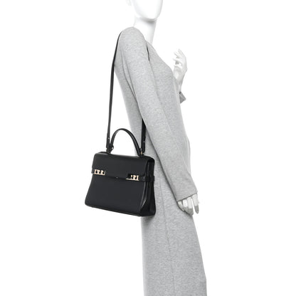 Delvaux Calfskin MM Tempete Satchel Black 2 of 10