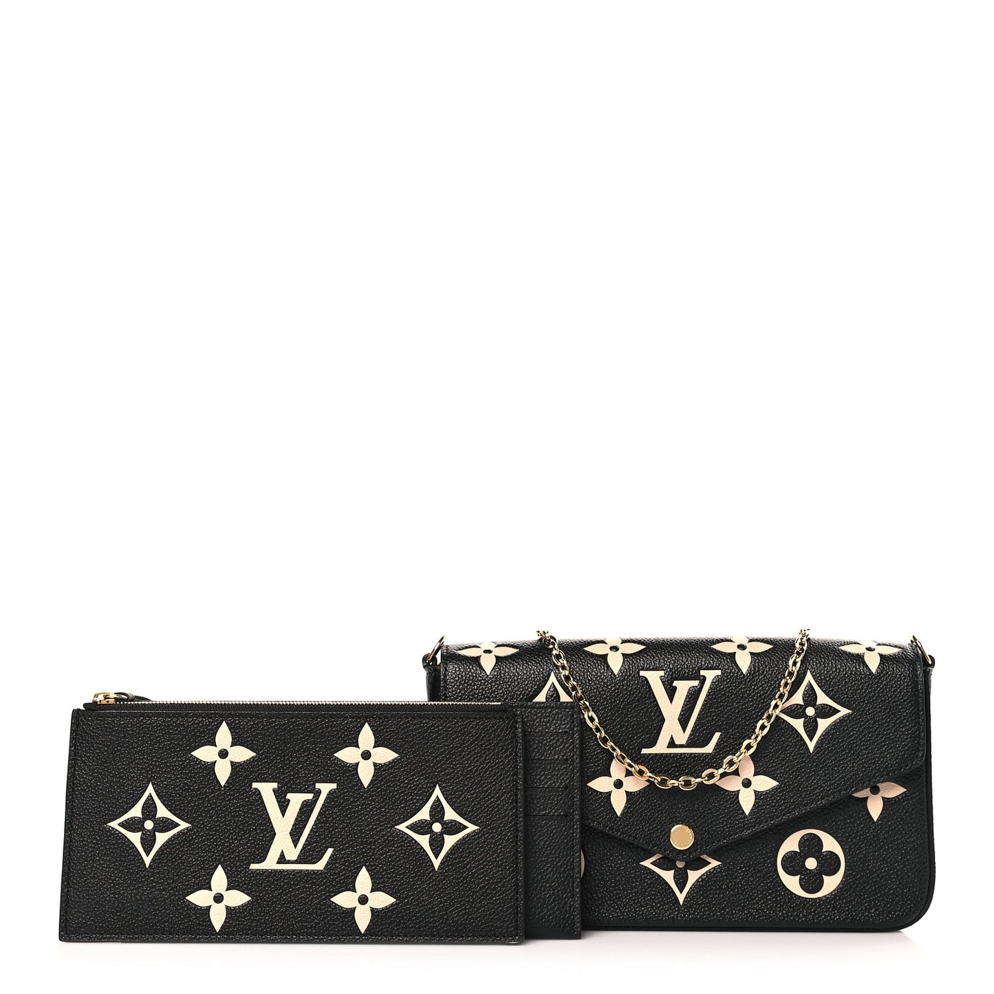 Empreinte Monogram Giant Felicie Pochette Black Beige