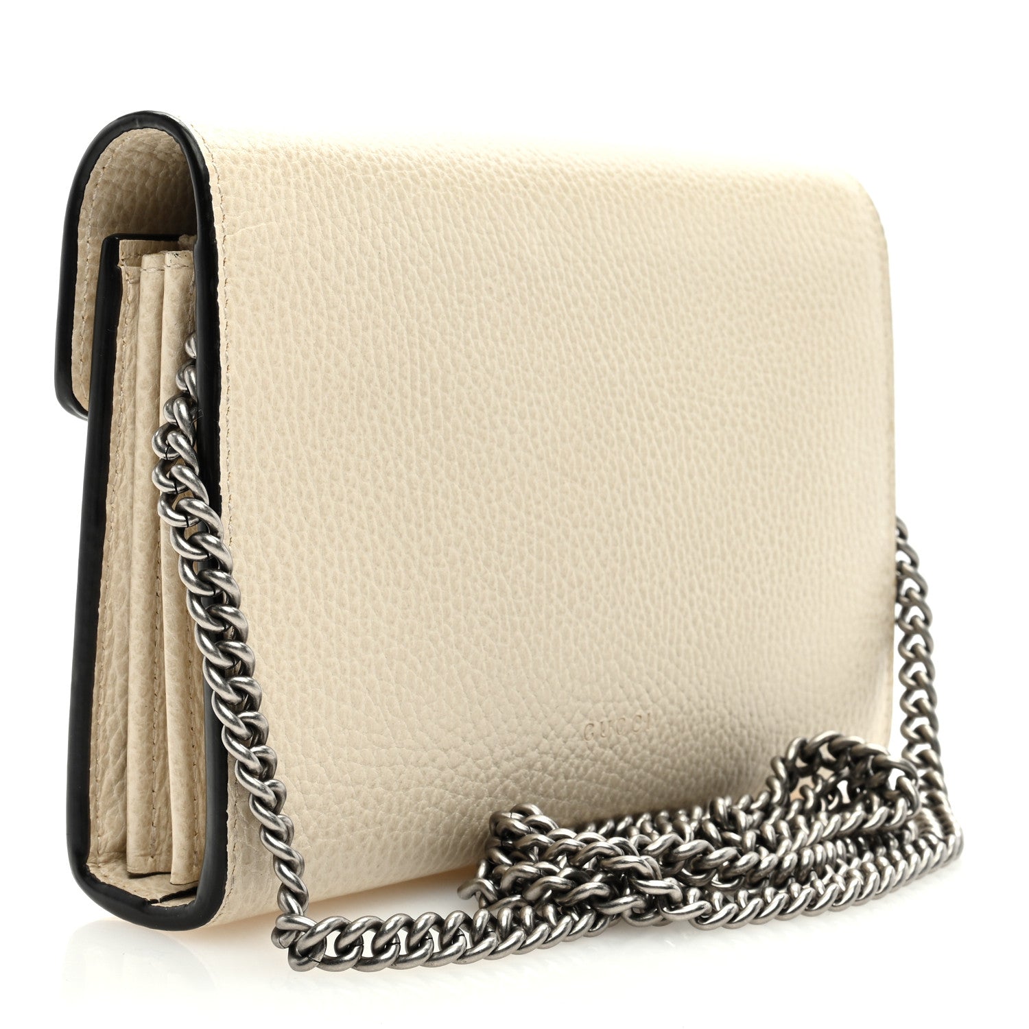 Gucci Dollar Calfskin Mini Dionysus Chain Wallet Mystic White 3 of 8