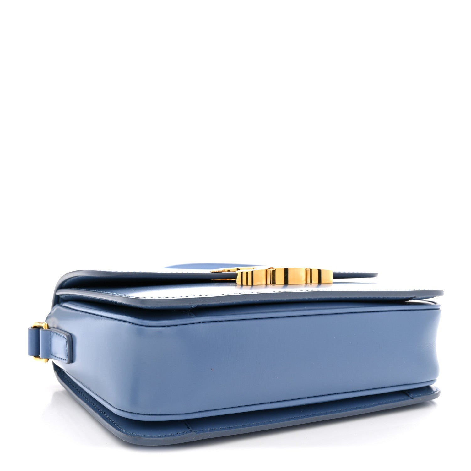 Celine Shiny Calfskin Teen Triomphe Azure 4 of 10
