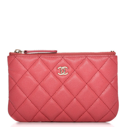 Chanel Caviar Quilted Small Cosmetic Case Dark Pink 1 of 8