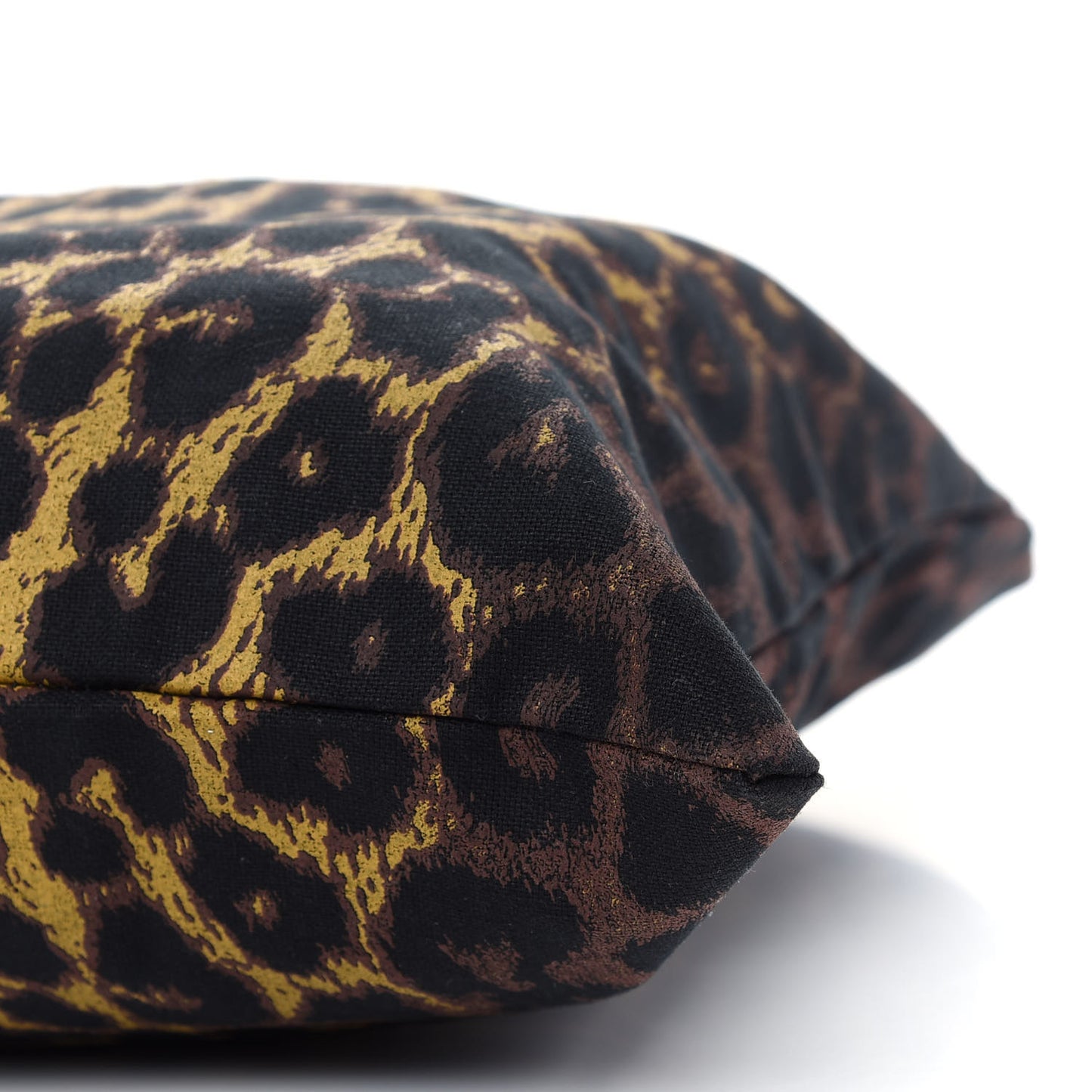 Canvas Leopard Tote Black